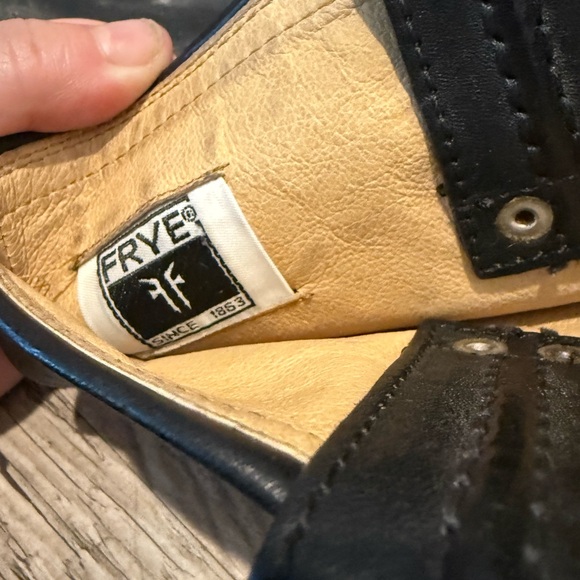 Frye Black Leather Heeled Harness boot - Picture 4 of 7